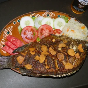 Mojarra al mojo de ajo
