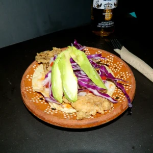 Taco de chicharrón de pescado